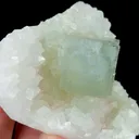 Natural Green Cubic Fluorite and Quartz Cluster, Mineral Specimen: Zhejiang,China (70*65*40MM) - image 2
