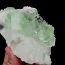Natural Green Cubic Fluorite and Quartz Mineral Specimen,High Quality Specimen,XIANGHUALING,HUNAN,CHINA(130*85*50mm) - image 2