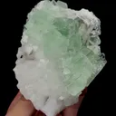 Natural Green Cubic Fluorite and Quartz Mineral Specimen,High Quality Specimen,XIANGHUALING,HUNAN,CHINA(130*85*50mm) - image 4