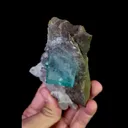 Natural Green Cubic Fluorite and Quartz, Mineral Specimen:Yaogangxian,Hunan (105*55*35MM) - image 4