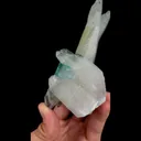 Natural Green Cubic Fluorite and Quartz, Mineral Specimen:Yaogangxian,Hunan (65*35*150MM) - image 3