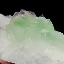 Natural Green Cubic Fluorite and Quartz, Mineral Specimen:Zhejiang,China (160*70*60MM) - image 3