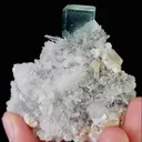 Natural Green Cubic Fluorite and Quartz, Mineral Specimen:Zhejiang,China (60*55*30MM) - image 3