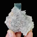 Natural Green Cubic Fluorite and Quartz, Mineral Specimen:Zhejiang,China (60*55*30MM) - image 6