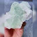 Natural Green Cubic Fluorite and Quartz Symbiosis comes from Xianghualing,Hunan 130*85*50MM - image 3