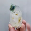 Natural Green Cubic Fluorite and Quartz Symbiosis comes from Yaogangxian,Hunan 35*55*30MM - image 4