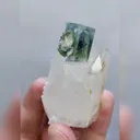 Natural Green Cubic Fluorite and Quartz Symbiosis comes from Yaogangxian,Hunan 35*55*30MM - image 2