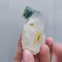 Natural Green Cubic Fluorite and Quartz Symbiosis comes from Yaogangxian,Hunan 35*55*30MM - image 5