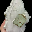 Natural Green Cubic Fluorite and White Crystal Mineral Specimen,High Quality Specimen,YAO GANG XIAN,HUNAN,CHINA(130*103*87mm) - image 4
