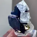 Natural Green Cubic Fluorite and Wolframite from Yaogangxian, Hunan 30*25*40MM - image 2