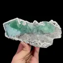Natural Green Cubic Fluorite, Calcite and Quartz, Mineral Specimen:Xianghualing,Hunan (170*100*70MM) - image 5