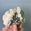 Natural Green Cubic Fluorite & Calcite, Mineral Specimens: Xianghualing,Hunan (110*75*45MM) - image 4