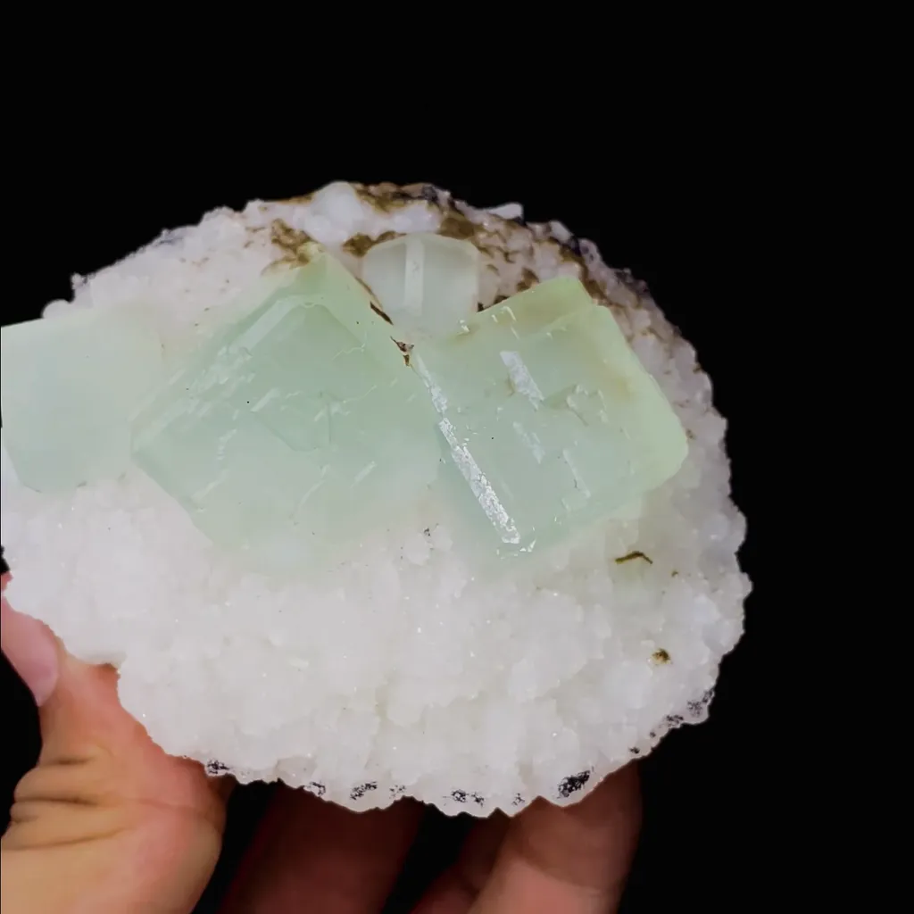 Natural Green Cubic Fluorite comes from Fujian,China 80*70*45MM - image 3