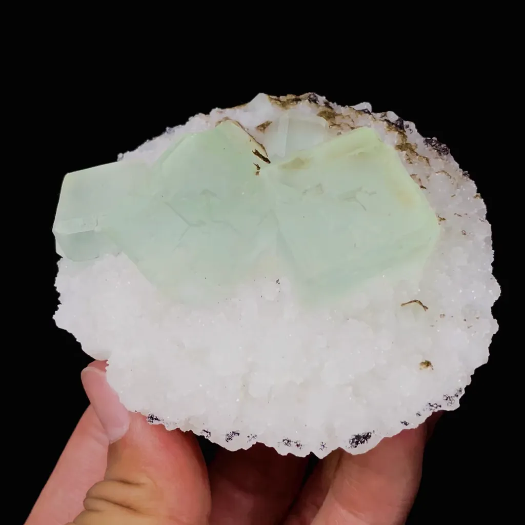 Natural Green Cubic Fluorite comes from Fujian,China 80*70*45MM image
