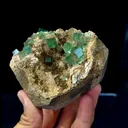 Natural Green Cubic Fluorite comes from Huangshaping,Chenzhou 90*75*60MM - image 3