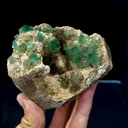 Natural Green Cubic Fluorite comes from Huangshaping,Chenzhou 90*75*60MM - image 7