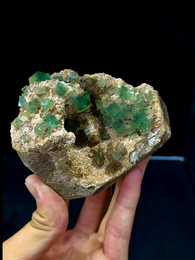 Natural Green Cubic Fluorite comes from Huangshaping,Chenzhou 90*75*60MM - image 8