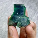 Natural Green Cubic Fluorite comes from Inner Mongolia,China 45*30*30MM - image 1