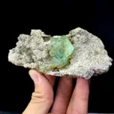 Natural Green Cubic Fluorite comes from Xianghualing, Hunan 100*45*30MM - image 5