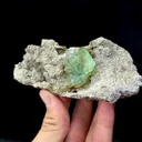 Natural Green Cubic Fluorite comes from Xianghualing, Hunan 100*45*30MM - image 6