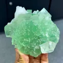 Natural Green Cubic Fluorite comes from Xianghualing,Hunan 105*99*60MM - image 1