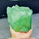 Natural Green Cubic Fluorite comes from Xianghualing,Hunan 110*80*110MM - image 1