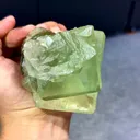 Natural Green Cubic Fluorite comes from Xianghualing,Hunan 110*80*70MM - image 2