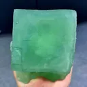 Natural Green Cubic Fluorite comes from Xianghualing,Hunan 115*115*100MM - image 1