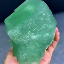 Natural Green Cubic Fluorite comes from Xianghualing,Hunan 115*115*100MM - image 2