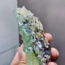 Natural Green Cubic Fluorite comes from Xianghualing,Hunan 115*45*50MM - image 2