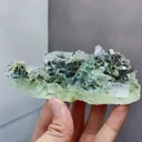 Natural Green Cubic Fluorite comes from Xianghualing,Hunan 115*45*50MM - image 1