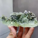 Natural Green Cubic Fluorite comes from Xianghualing,Hunan 115*45*50MM - image 3