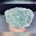 Natural Green Cubic Fluorite comes from Xianghualing,Hunan 140*50*100MM - image 2