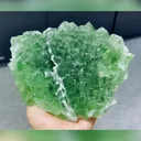 Natural Green Cubic Fluorite comes from Xianghualing,Hunan 150*130*50MM - image 1