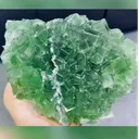 Natural Green Cubic Fluorite comes from Xianghualing,Hunan 150*130*50MM - image 2