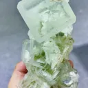 Natural Green Cubic Fluorite comes from Xianghualing,Hunan 150*90*60MM - image 1
