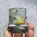 Natural Green Cubic Fluorite comes from Xianghualing,Hunan 20*20*15MM - image 2