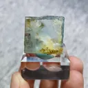 Natural Green Cubic Fluorite comes from Xianghualing,Hunan 20*20*15MM - image 1