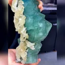 Natural Green Cubic Fluorite comes from Xianghualing,Hunan 270*110*130MM - image 1