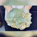 Natural Green Cubic Fluorite comes from Xianghualing,Hunan 270*170*100MM - image 2