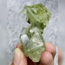 Natural Green Cubic Fluorite comes from Xianghualing,Hunan 30*55*25MM - image 1