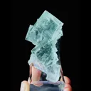 Natural Green Cubic Fluorite comes from Xianghualing,Hunan 40*30*65MM - image 1