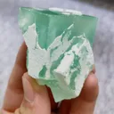 Natural Green Cubic Fluorite comes from Xianghualing,Hunan 40*45*30MM - image 4