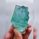 Natural Green Cubic Fluorite comes from Xianghualing,Hunan 40*55*40MM - image 5