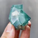Natural Green Cubic Fluorite comes from Xianghualing,Hunan 45*45*35MM - image 2