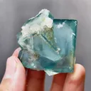 Natural Green Cubic Fluorite comes from Xianghualing,Hunan 45*45*35MM - image 1