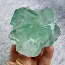 Natural Green Cubic Fluorite comes from Xianghualing,Hunan 55*65*50MM - image 3