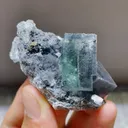 Natural Green Cubic Fluorite comes from Xianghualing,Hunan 59*40*35MM - image 2