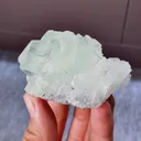 Natural Green Cubic Fluorite comes from Xianghualing,Hunan 65*40*35MM - image 2