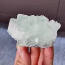 Natural Green Cubic Fluorite comes from Xianghualing,Hunan 65*40*35MM - image 1